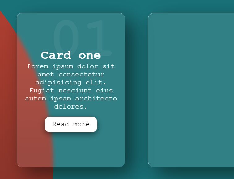 Glassmorphism Style Card Hover Effect In CSS